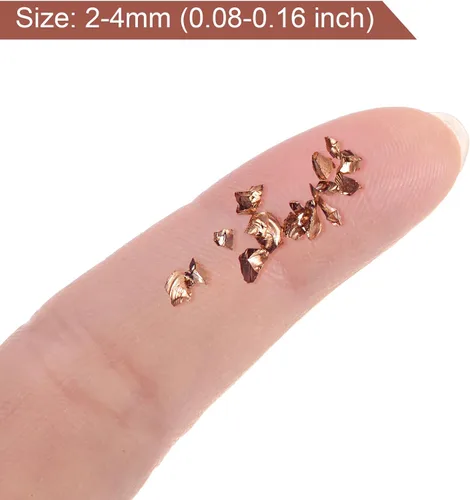 Miniatura 4 de uxcell Chips de vidrio triturado de 0.78 oz (20 g), vidrio metálico irregular con purpurina gruesa de 0.78 a 0.118 pulgadas para manualidades
