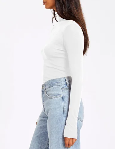 Miniatura 3 de Camisas de manga larga de cuello alto para mujer, 3 piezas, cuello alto, moda de otoño, 2023, ajuste delgado, ropa interior térmica de invierno