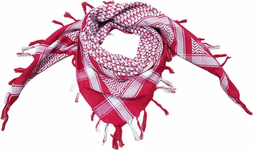 Miniatura 5 de Elu Bufanda Shemagh para hombre - Mujer/100% algodón militar Shemagh Keffiyeh Bufanda Arafat Tactical Desert Rave Bandana para la cabeza