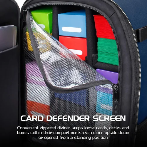 Miniatura 5 de ENHANCE Mochila MTG para almacenamiento de tarjetas TCG, mochila TCG para cajas de cubierta, tarjetas con funda, tapetes de juego, accesorios MTG