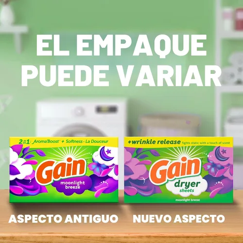 Miniatura 6 de Gain Hojas para secadora, aroma Moonlight Breeze, 120