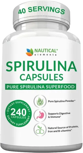 Miniatura 6 de Polvo de espirulina orgánica USDA de alta calidad, espirulina orgánica de algas verdes azules de California y Hawái, 100% vegetariana y vegana, sin