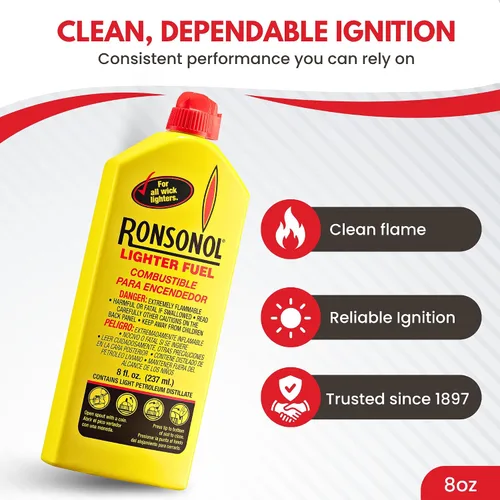 Miniatura 2 de Ronson 99062 - Combustible para encendedor Ronsonol de 8 onzas