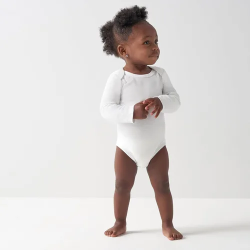 Miniatura 3 de Gerber Mono unisex de manga larga para bebé, paquete múltiple de entrelazado, 6.35 ozm