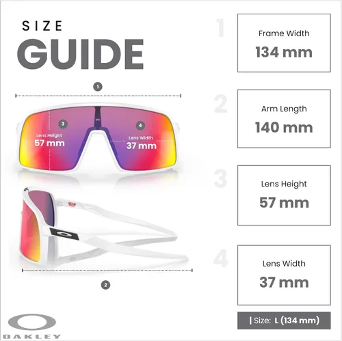 Miniatura 128 de Oakley Sutro OO9406 / OO9462 - Lentes de sol para hombre, kit de correa de accesorios, bolsa de microfibra
