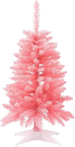 Miniatura 15 de Árbol de Navidad pequeño de 4 pies, árbol artificial mini de Navidad para decoración de Navidad y Halloween, árbol de Navidad artificial en negro