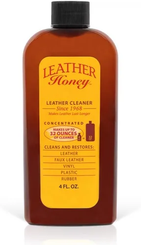 Limpiador de piel de Leather Honey: el mejor limpiador de piel para vinilo y prendas de vestir, muebles, auto, interior, zapatos y accesorios. La