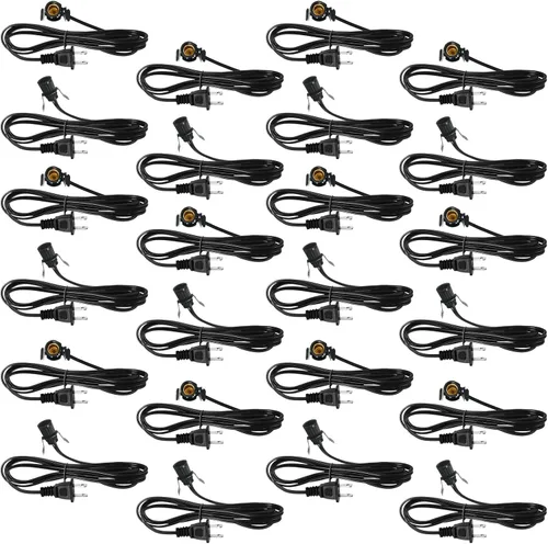 Miniatura 15 de Macarrie 2 Piezas Cables de Lámpara con Clip con Portalámparas E12 Cable de Repuesto de Lámpara Individual para Accesorios de Decoraciones de Pueblo