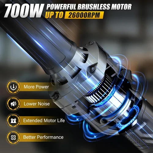 Miniatura 3 de Amoladora de troquel para batería Dewalt 20V MAX (sin batería), amoladora inalámbrica con broca de carburo de tungsteno de 1/4 de pulgada, hasta