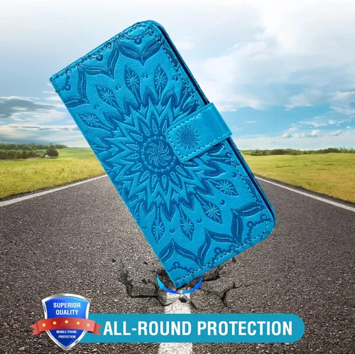 Miniatura 8 de Asuwish Funda de teléfono para Samsung Galaxy Z Fold 4 5G 2022 cartera y girasol de cuero delgado con tapa para tarjetero, accesorios para celda