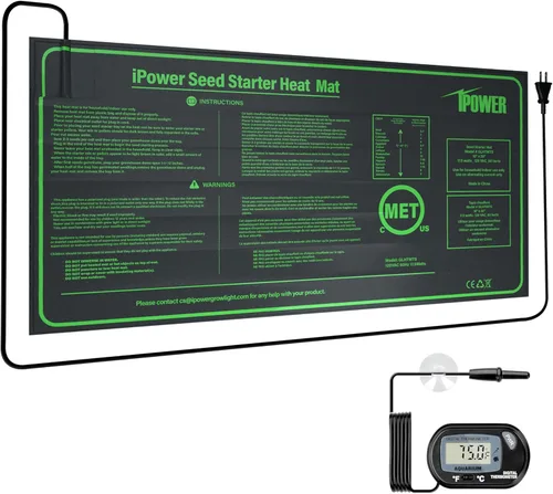 Miniatura 22 de iPower Alfombrilla térmica duradera e impermeable para plántulas, almohadilla hidropónica cálida para un inicio eficiente de semillas, uso