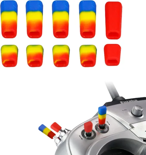Cubierta antideslizante para interruptor de transmisor RC compatible con Radiomaster TX16S FrSky Taranis X9D QX7 Flysky Spektrum Futaba JR Jumper y