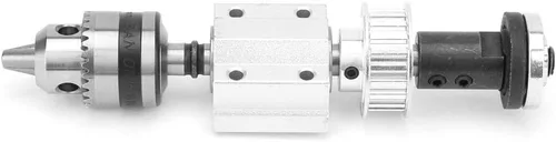 Miniatura 4 de ViaGasaFamido Mini portabrocas adaptador, accesorio de taladro para carpintería de precisión con juego de portabrocas B16, manga de eje M10