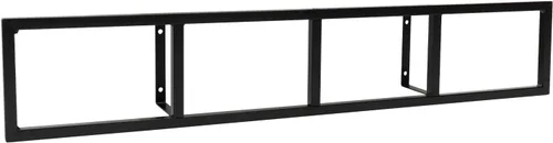 Miniatura 2 de Estante de almacenamiento de medios de 34 pulgadas para montaje en pared, organizador de CD y DVD, estante de metal, estante de almacenamiento