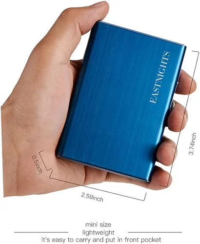 Miniatura 4 de Tarjetero de metal RFID para tarjetas de crédito, protector delgado para tarjetas de crédito para mujeres u hombres