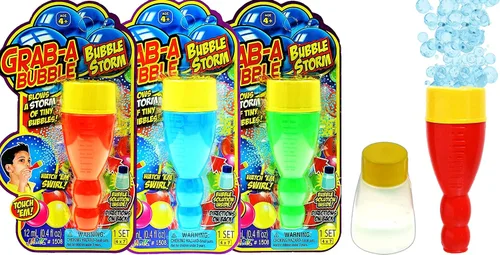 Miniatura 8 de JA-RU Mini soplador de burbujas de mano con solución de burbujas no tóxicas Burbujas táctiles para niños Juguete antiestrés para aliviar