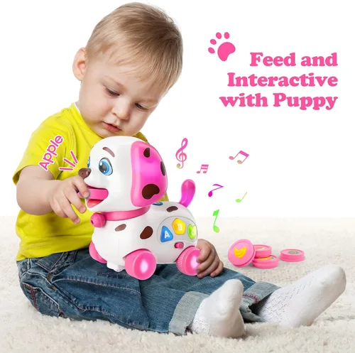 Miniatura 5 de Juguetes musicales para regalos de niña de 1 año, juguetes bilingües para bebés de 6 a 12 a 18 meses, regalos de primer cumpleaños para niñas, Rosa