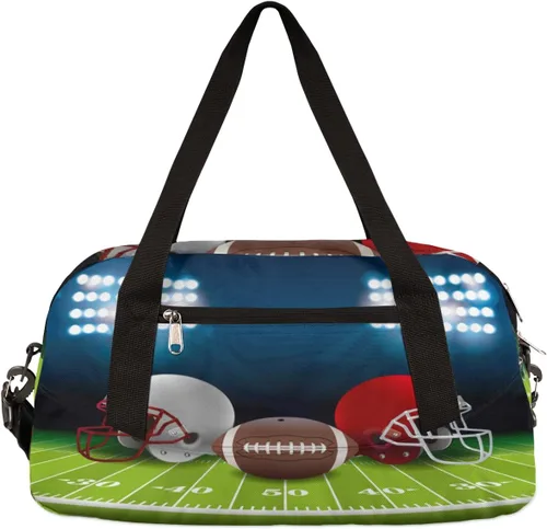 Bolsas de lona para niños y niñas, adolescentes, bolsa de gimnasio deportiva para fines de semana, viajes, gimnasia, baile, ballet, casco de fútbol,