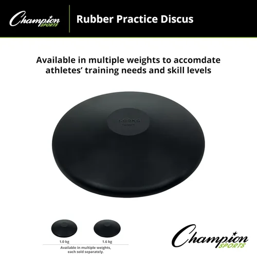 Miniatura 3 de Champion Sports Rubber Practice Discus