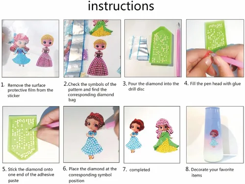 Miniatura 5 de Kits de pintura de diamantes para niños, kits de arte de diamantes para niños y niñas, artes y manualidades para niñas de 4 a 8, 6 a 8, 8 a 12 años