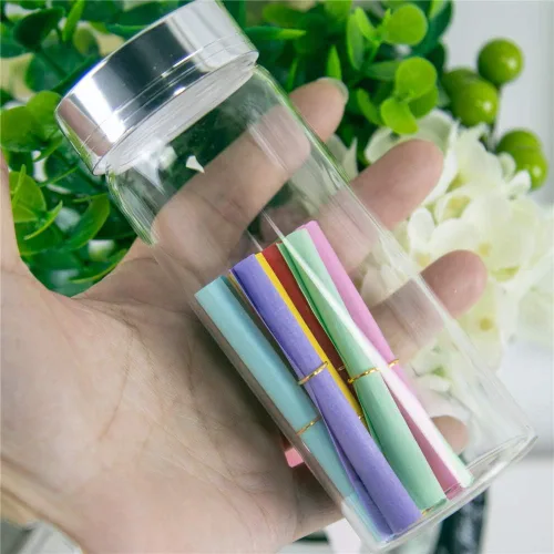 Miniatura 7 de Botella de vidrio transparente de 5.1 fl oz con tapa de aluminio plateado, 6 unidades, adecuada para recepción de cocina, azafrán, té, Plata