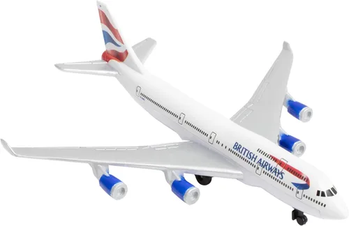 Miniatura 10 de Avión de Juguete Daron Jet2 Individual – Modelo de Avión de Metal Fundido con Piezas de Plástico Licenciado Oficialmente, Ruedas Giratorias, Librea