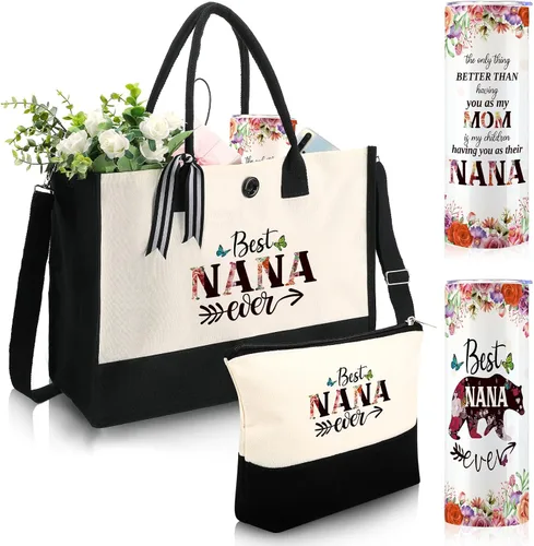Miniatura 20 de Silkfly Set de 3 piezas de la mejor abuela del mundo para mujeres, regalos de cumpleaños, día de la madre, regalo de cumpleaños, vaso de acero