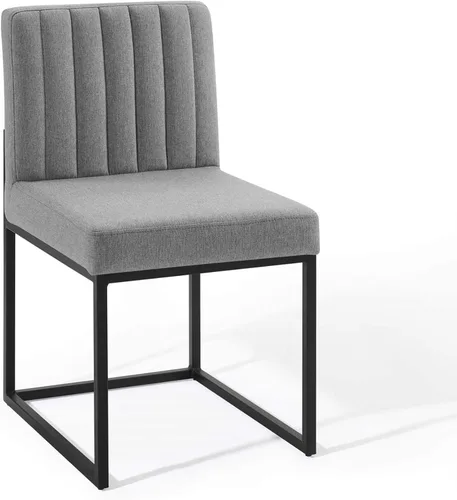 Miniatura 11 de Modway EEI-3806-GLD-DUS Carriage Channel - Silla de comedor de terciopelo con base copetuda, color rosa polvoriento dorado