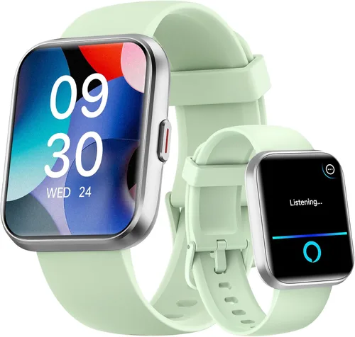 Miniatura 14 de Relojes inteligentes para hombre, Android y iPhone, 1.8 pulgadas HD Alexa reloj inteligente integrado con llamadas Bluetooth, IP68 impermeable