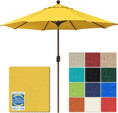 Miniatura 32 de EliteShade USA Sombrilla de Mercado de 9 Pies con Garantía de 10 Años Sin Decoloración, Sombrilla de Patio, Sombrilla de Mesa para Exteriores