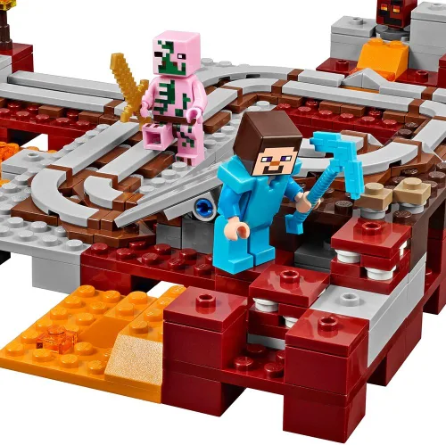 Miniatura 3 de LEGO Minecraft El Ferrocarril del Nether 21130