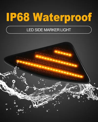 Miniatura 6 de Luces LED de posición laterales compatibles con Kenworth T660 T170 T270 T370 semirremolques 2008-2021, luces direccionales ahumadas, Plug & Play