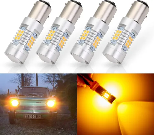 Miniatura 9 de Antline Bombillas LED extremadamente brillantes 1157 1157A 2057 2357 7528 2057A BAY15D 21-SMD 2835 conjuntos de chips 1260 lúmenes, bombillas LED