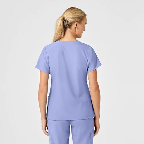 Miniatura 4 de WonderWink Top estilizado con cuello en V para mujer