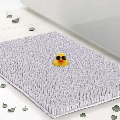 Miniatura 20 de ITSOFT Alfombra de Felpa para Baño 59x21 pulgadas, Tapetes de Baño Absorbentes Lavables a Máquina Antideslizantes, de Secado Rápido, Alfombras