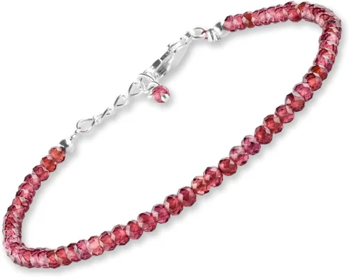 Miniatura 7 de Yanara Stone Bracelets For Women Beads Dainty Gemstones Jewelry for Women Birthstone, Chakra Energy Healing Crystals, Silver Plated Chain 8 inch