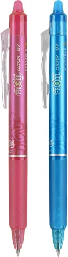 Miniatura 4 de PILOT FriXion 31483 - Bolígrafos de tinta de gel borrable retráctiles y recargables, punta fina, colores surtidos, paquete de 2