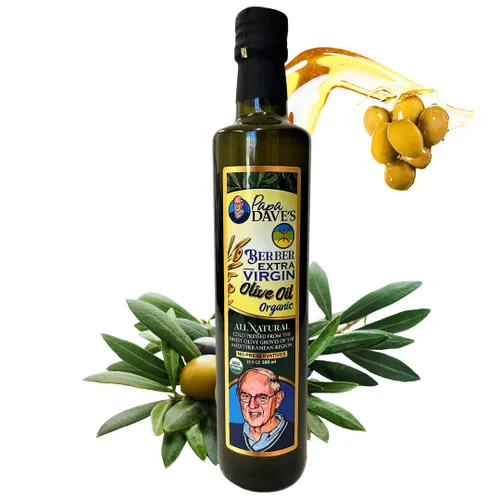 Miniatura 6 de Papa Dave's Aceite de oliva virgen extra orgánico certificado por USDA, contiene polifenol primero prensado en frío, aceite de oliva rico