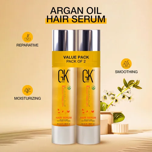 Miniatura 6 de GK HAIR Aceite para cabello encrespado, antiencrespamiento, aceite ligero perfecto para queratina, puntas rizadas, secas y dañadas, sin parabenos