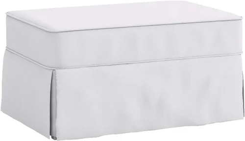 Miniatura 4 de La funda otomana de algodón de reemplazo. Se adapta a Pottery Barn PB Comfort Ottoman. Funda para sofá de algodón denso (Beige Comfort)