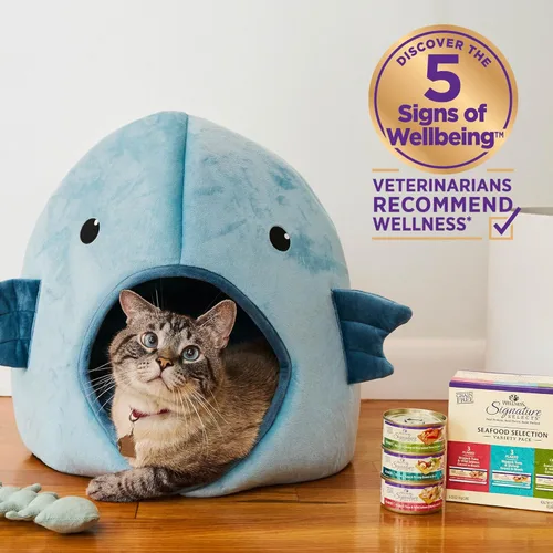 Miniatura 5 de Wellness CORE Signature Selects - Alimento húmedo enlatado triturado para gatos adultos, natural, rico en proteínas, sin granos, receta de entrada
