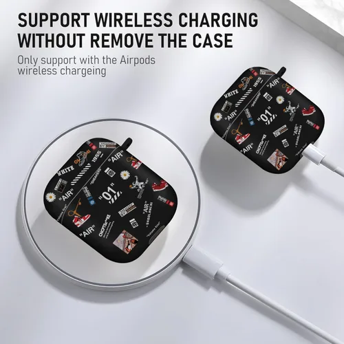 Miniatura 3 de Gedicht Compatible con fundas protectoras Apple Airpods de 2ª generación, zapatos deportivos de baloncesto y fútbol, repuesto suave de TPU