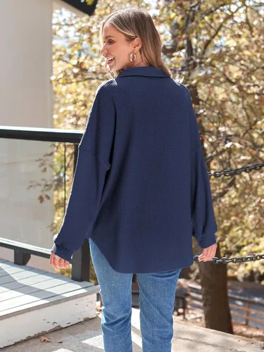 Miniatura 4 de AUTOMET Cothes de otoño para mujer 2025, trajes de concierto de campo de moda, chaquetas de pana, camisas con botones