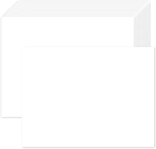 100 paquetes de cartulina blanca en blanco 5x7 papel grueso, Goefun papel de impresora de 80 lb para tarjetas planas, papel para invitaciones,
