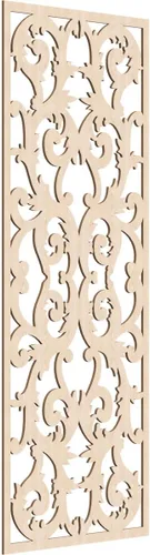 Miniatura 39 de Meadville Paneles decorativos de pared de madera con calado, 9 3/8 pulgadas de ancho x 24 3/8 pulgadas de alto x 1/4 de alto, aliso