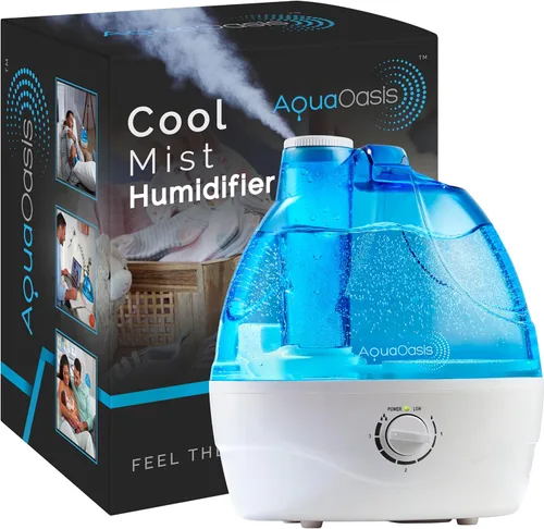 AquaOasis® Humidificador de niebla fría (tanque de agua de 2.2 litros), humidificadores ultrasónicos silenciosos para dormitorio y habitación
