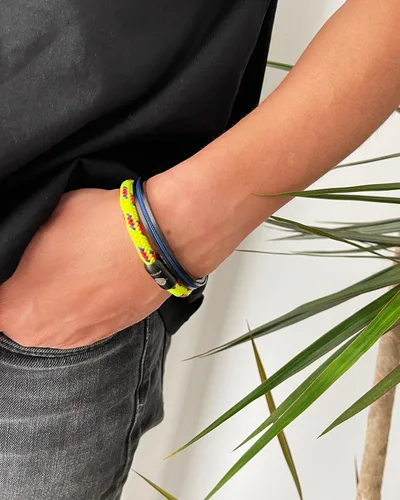 Miniatura 5 de Pulsera de cuerda náutica hecha a mano para hombres y mujeres, diseño elegante y duradero con encanto inspirado en la marina