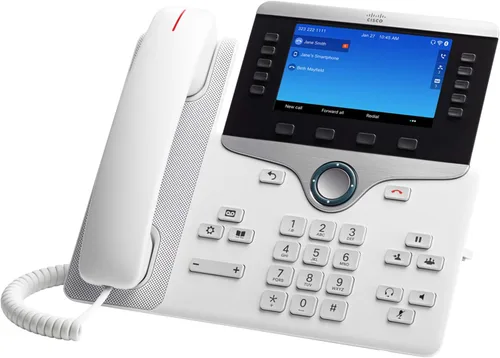 Cisco Teléfono IP Business 8861, pantalla a color WVGA de 5 pulgadas, conmutador Gigabit Ethernet, Clase 4 PoE, habilitado para WLAN, 2 puertos USB,