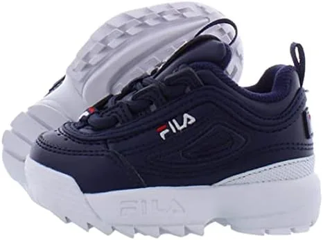 Miniatura 5 de Fila Disrupter II I - Tenis para niños pequeños, marino