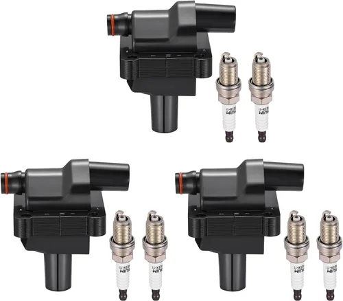 Miniatura 46 de BDFHYK Paquete de bobinas de encendido UF535 y bujías de iridio 95983 compatibles con Mercedes-Benz C230 C280 CLK350 E350 ML350 SLK280 Dodge